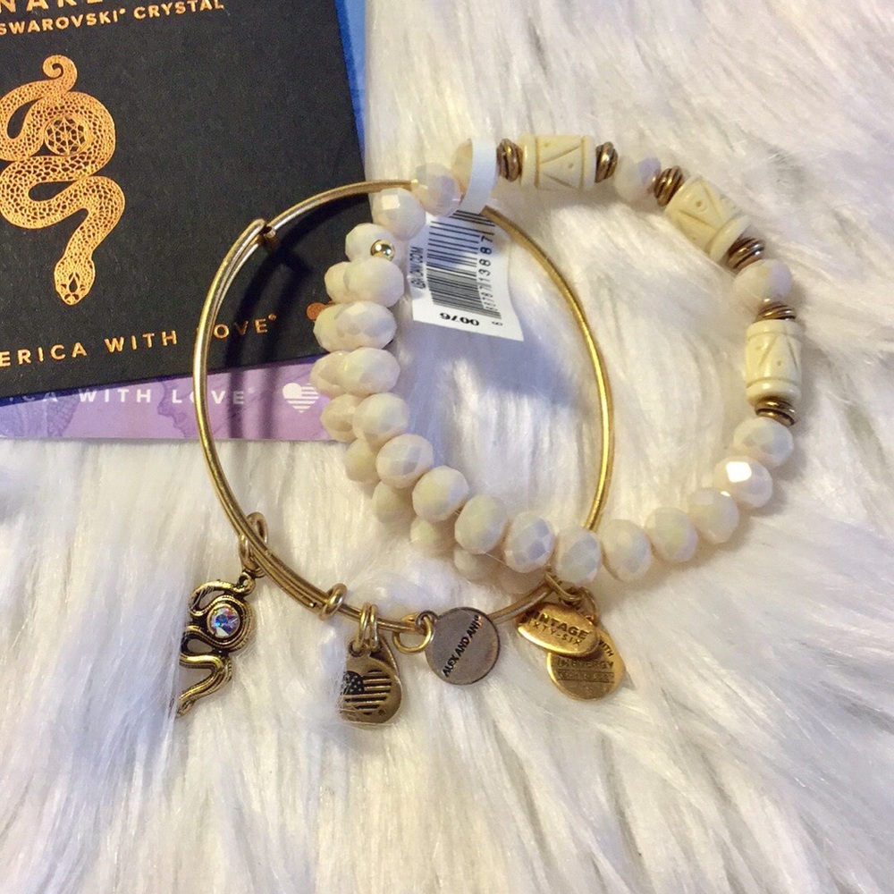 ALEX & ANI SET OF ADJUSTABLE BRACELETS